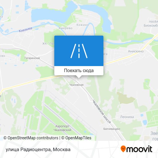 Карта улица Радиоцентра