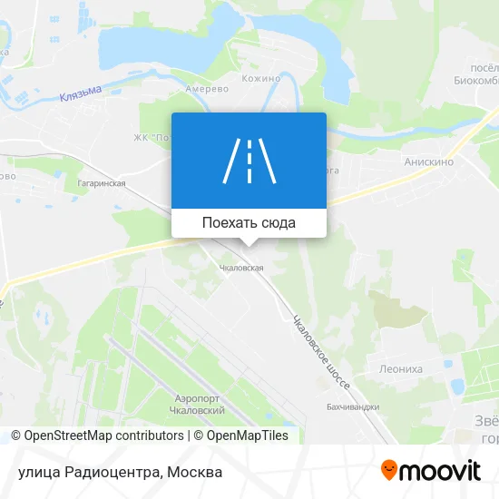Карта улица Радиоцентра