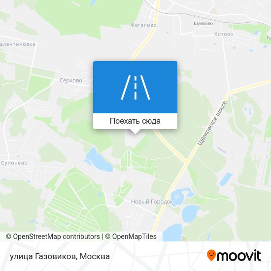 Карта улица Газовиков
