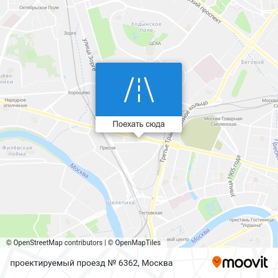 Карта проектируемый проезд № 6362