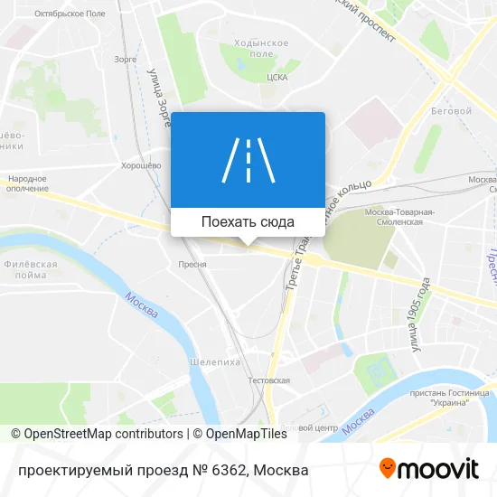Карта проектируемый проезд № 6362