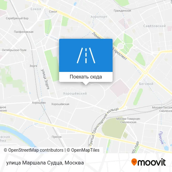 Карта улица Маршала Судца