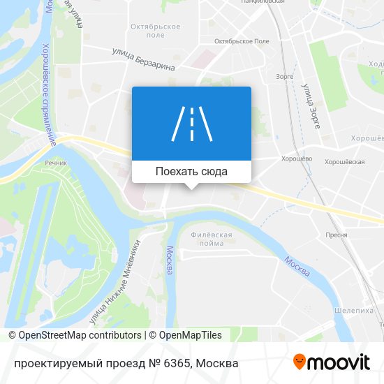 Карта проектируемый проезд № 6365