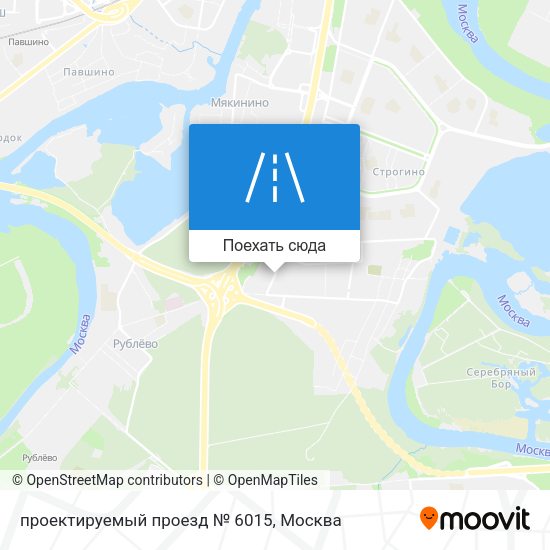 Карта проектируемый проезд № 6015