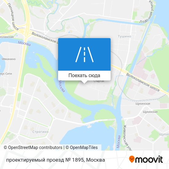 Карта проектируемый проезд № 1895