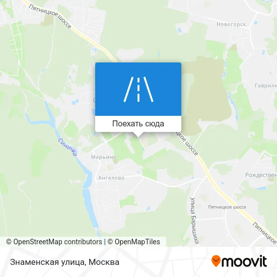 Карта Знаменская улица