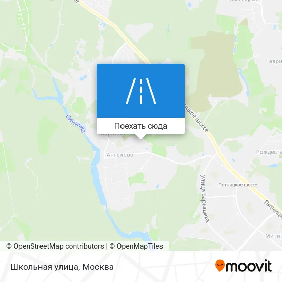 Карта Школьная улица