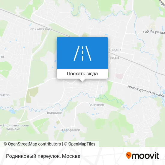 Карта Родниковый переулок