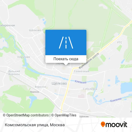 Карта Комсомольская улица