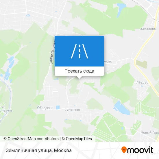 Карта Земляничная улица