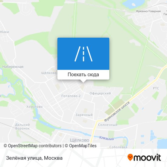 Карта Зелёная улица