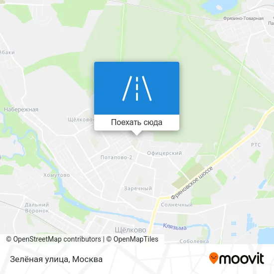 Карта Зелёная улица