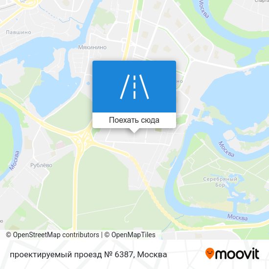 Карта проектируемый проезд № 6387