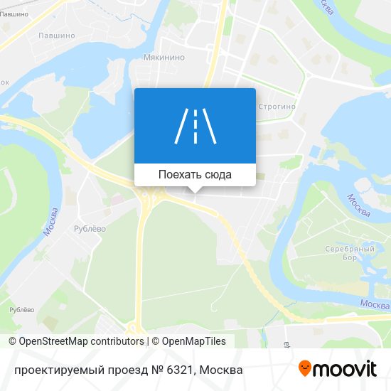 Карта проектируемый проезд № 6321