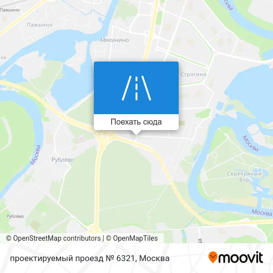 Карта проектируемый проезд № 6321