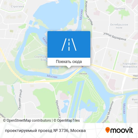 Карта проектируемый проезд № 3736