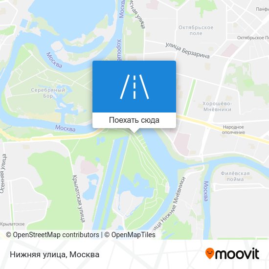 Карта Нижняя улица