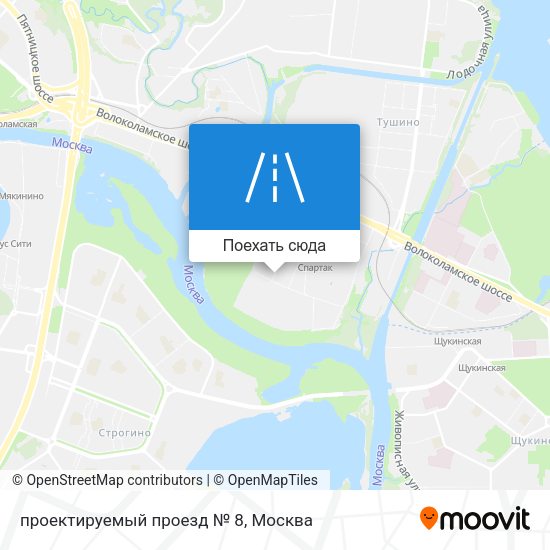 Карта проектируемый проезд № 8