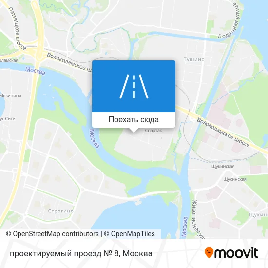 Карта проектируемый проезд № 8