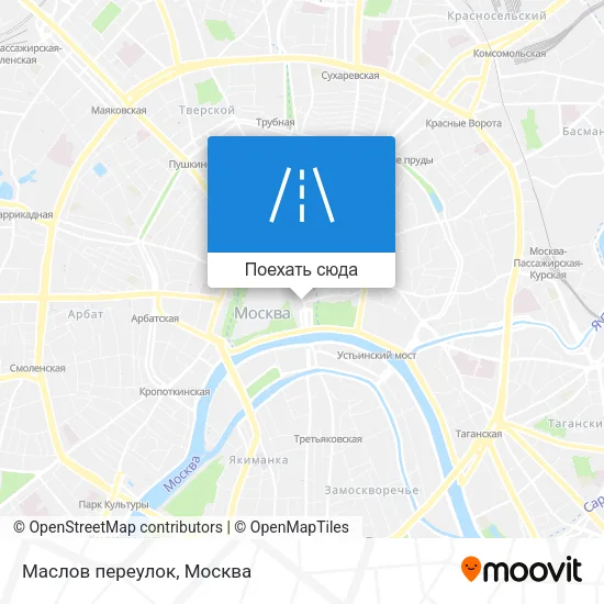 Карта Маслов переулок