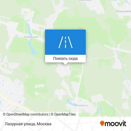 Карта Лазурная улица