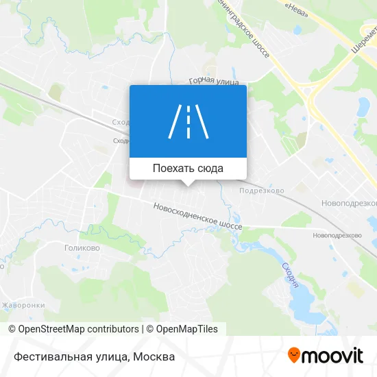 Карта Фестивальная улица