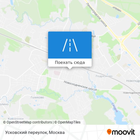 Карта Усковский переулок