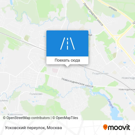 Карта Усковский переулок