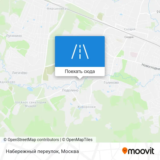 Карта Набережный переулок