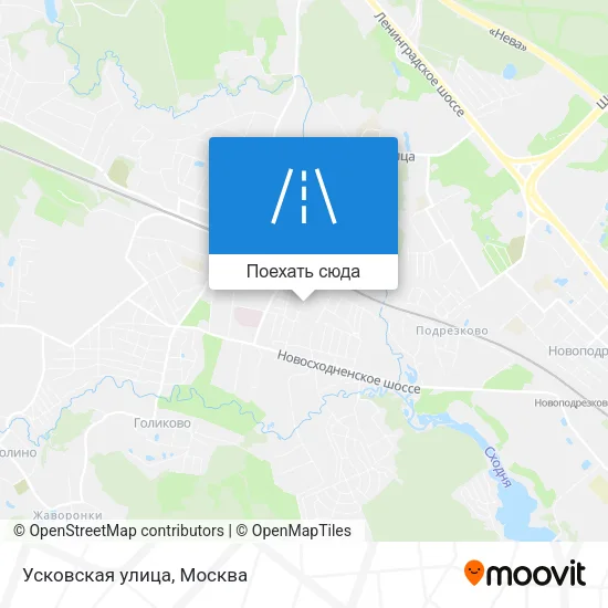 Карта Усковская улица