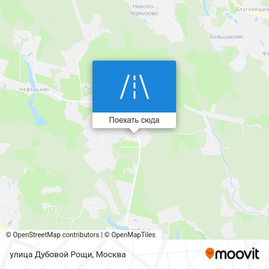 Карта улица Дубовой Рощи
