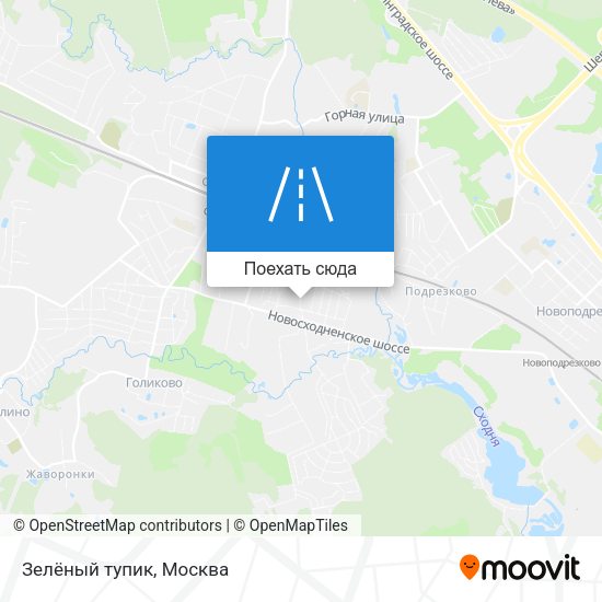 Карта Зелёный тупик