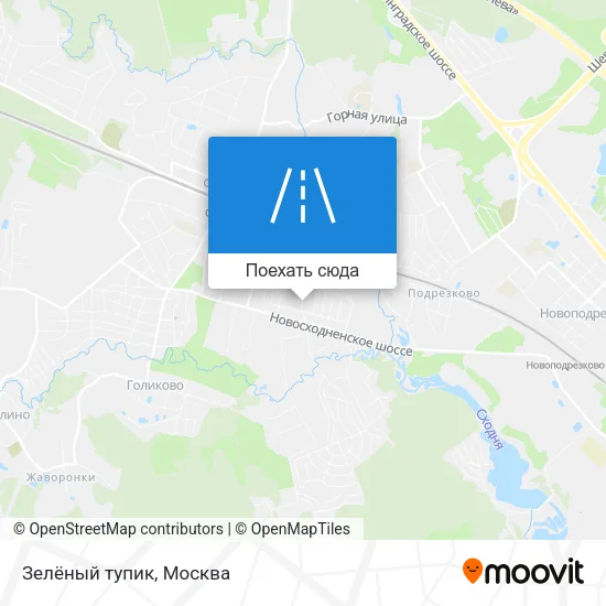 Карта Зелёный тупик