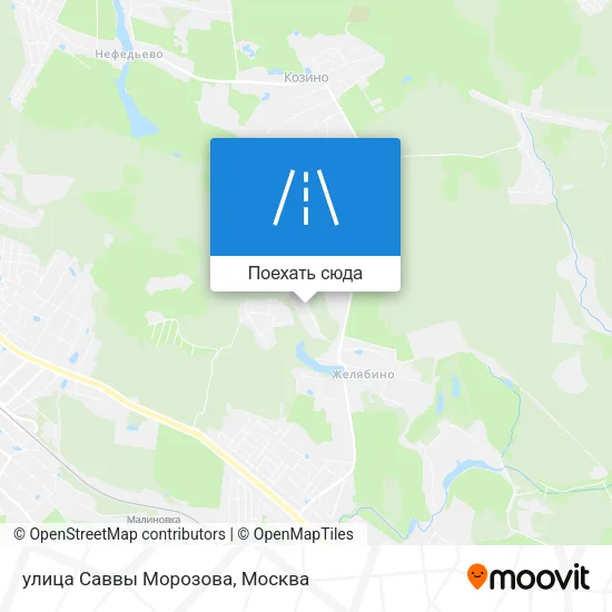 Карта улица Саввы Морозова