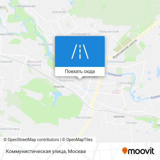Карта Коммунистическая улица