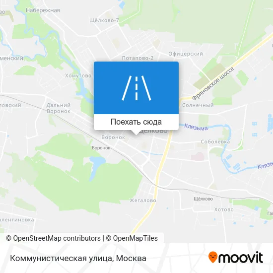 Карта Коммунистическая улица