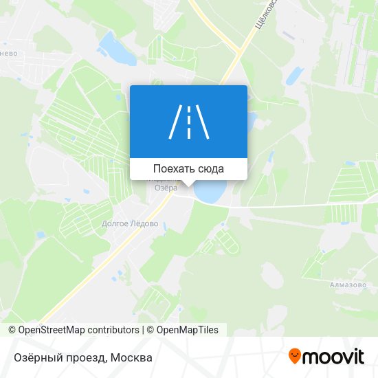 Карта Озёрный проезд