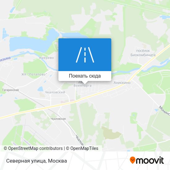 Карта Северная улица