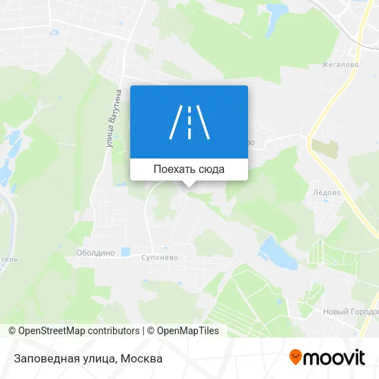 Карта Заповедная улица