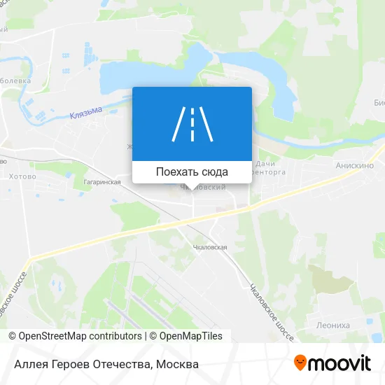Карта Аллея Героев Отечества