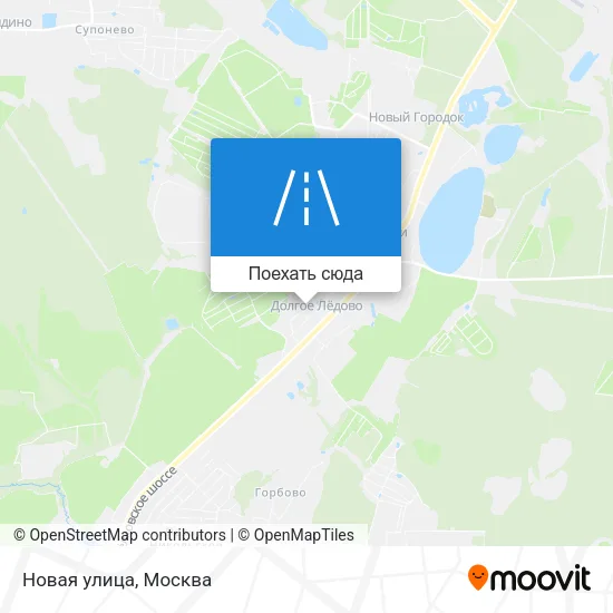 Карта Новая улица