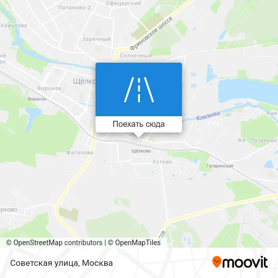 Карта Советская улица