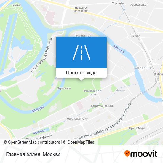 Карта Главная аллея