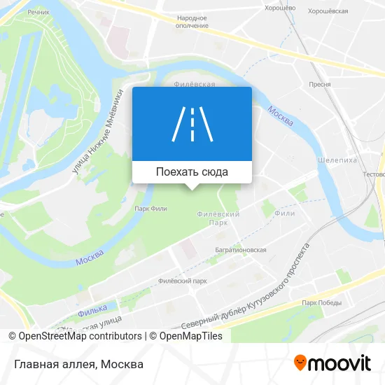Карта Главная аллея