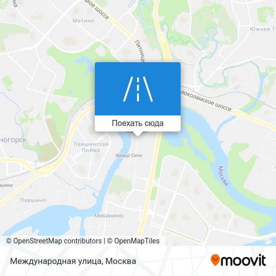 Карта Международная улица