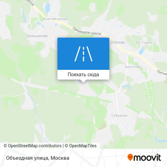 Карта Объездная улица