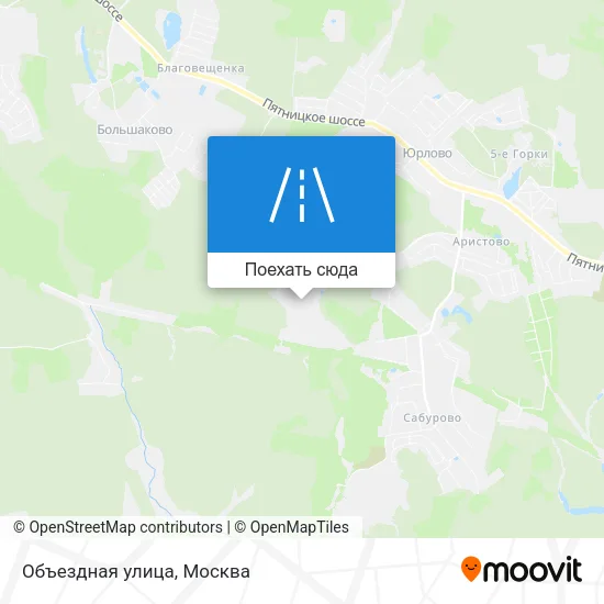 Карта Объездная улица
