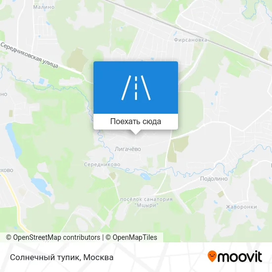 Карта Солнечный тупик