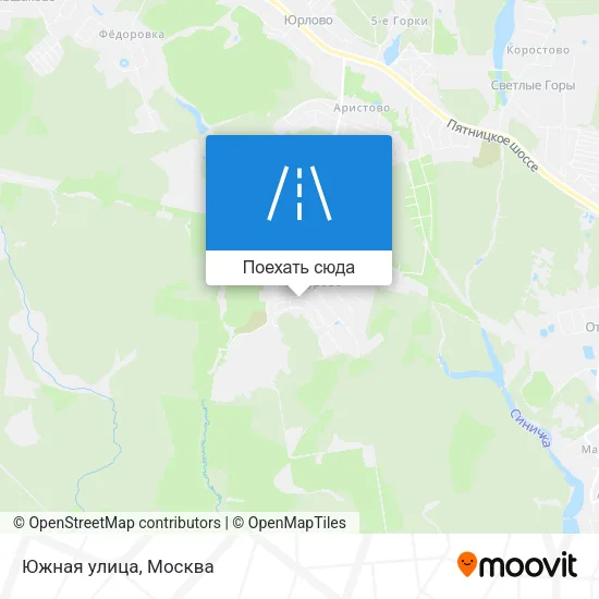 Карта Южная улица