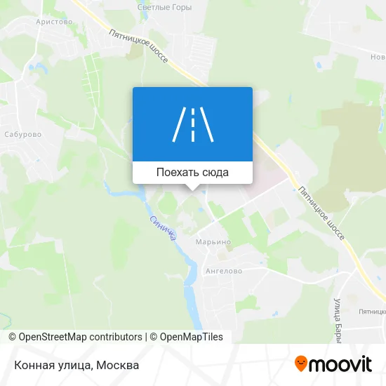 Карта Конная улица